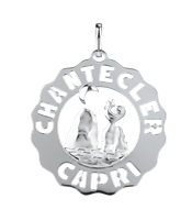 Charm Chantecler Donna Logo Argento in Argento 38908